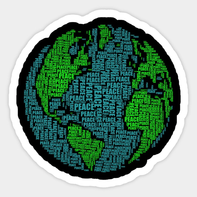 World peace Sticker by WordFandom